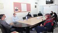 جلسه مدیر شبکه بهداشت و درمان شهرستان دامغان با مسئولین مراکز خدمات جامع سلامت روستایی